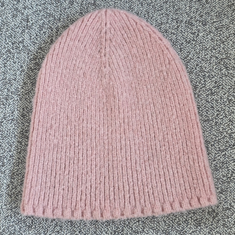 A New Day Light Pink Beanie with Clear Sequins - OS